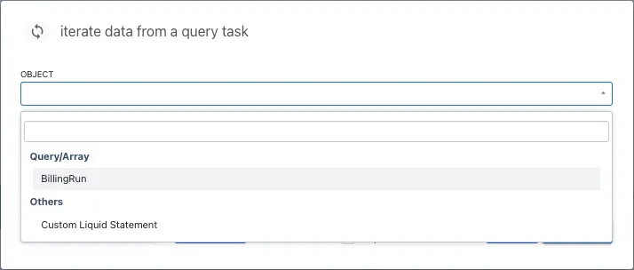Iterate data from a query task