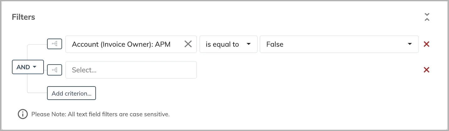 analytics invalid filter