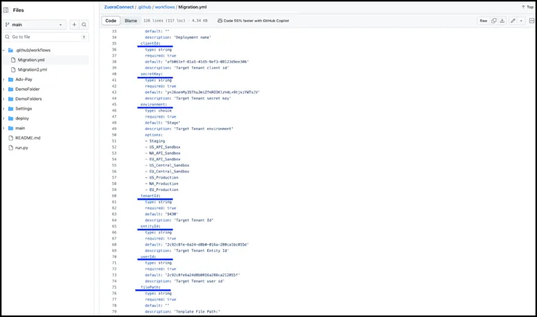 GitHub customize file