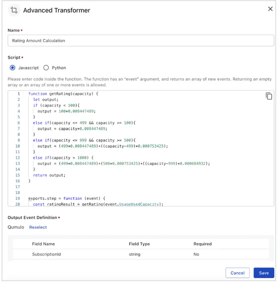 Advanced transformer settings