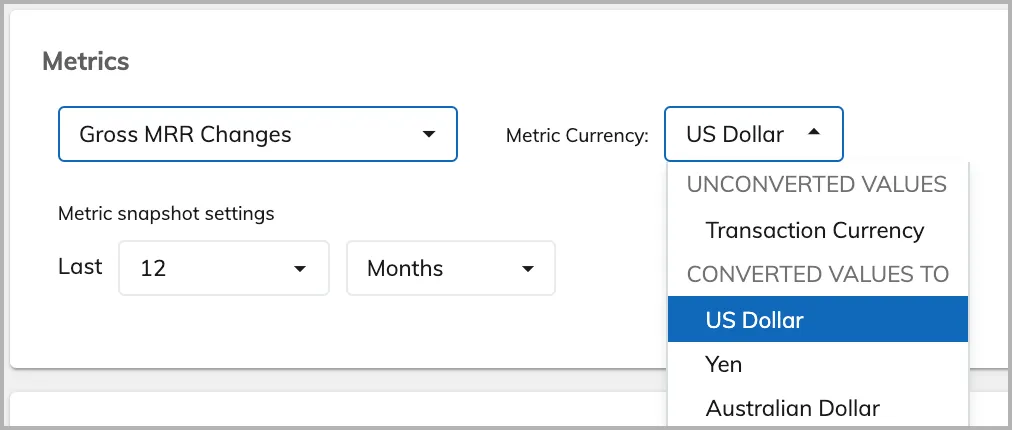 analytics dataset metric