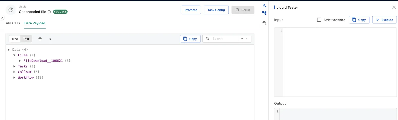 Sample Swimlane after the iterate task