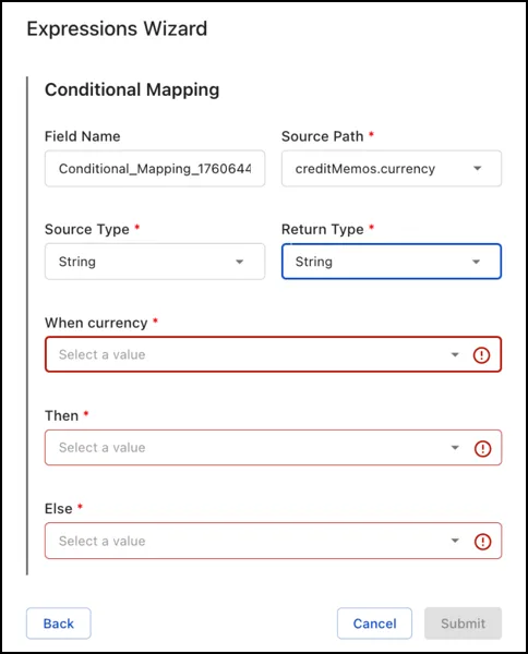 Conditional Mapping Expression