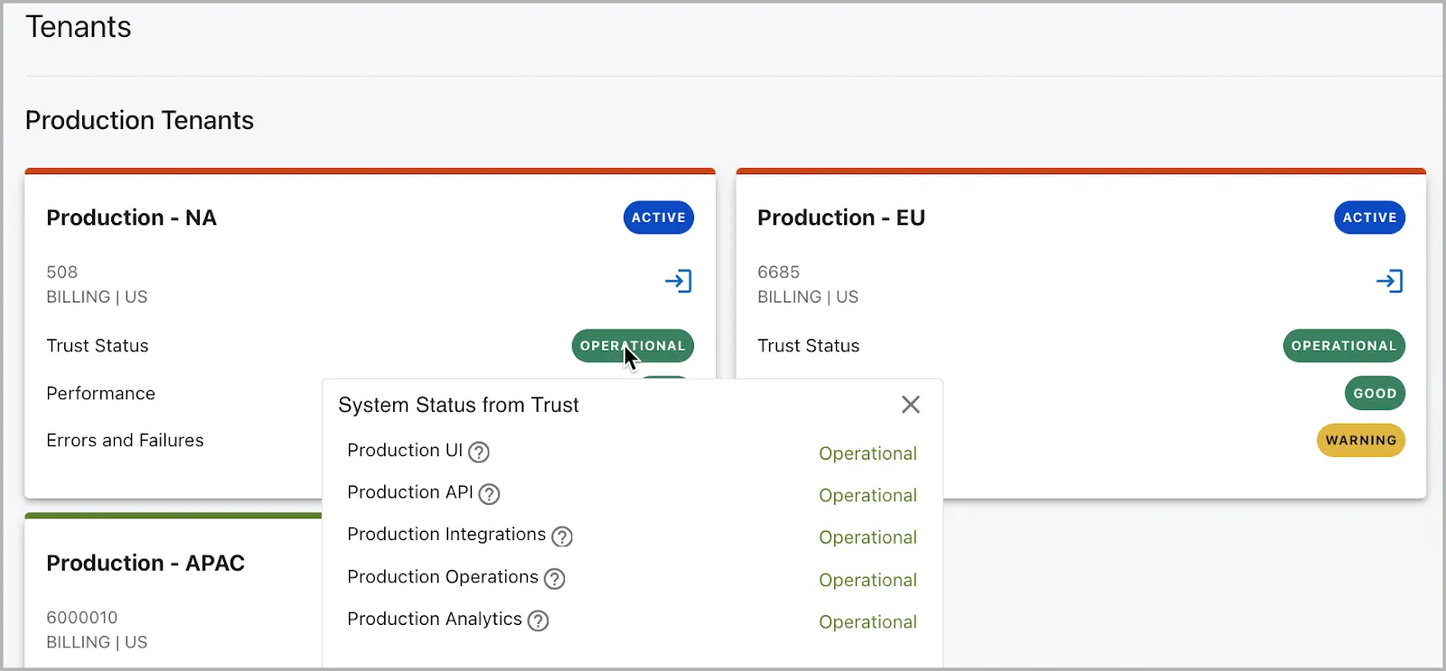 Trust Status