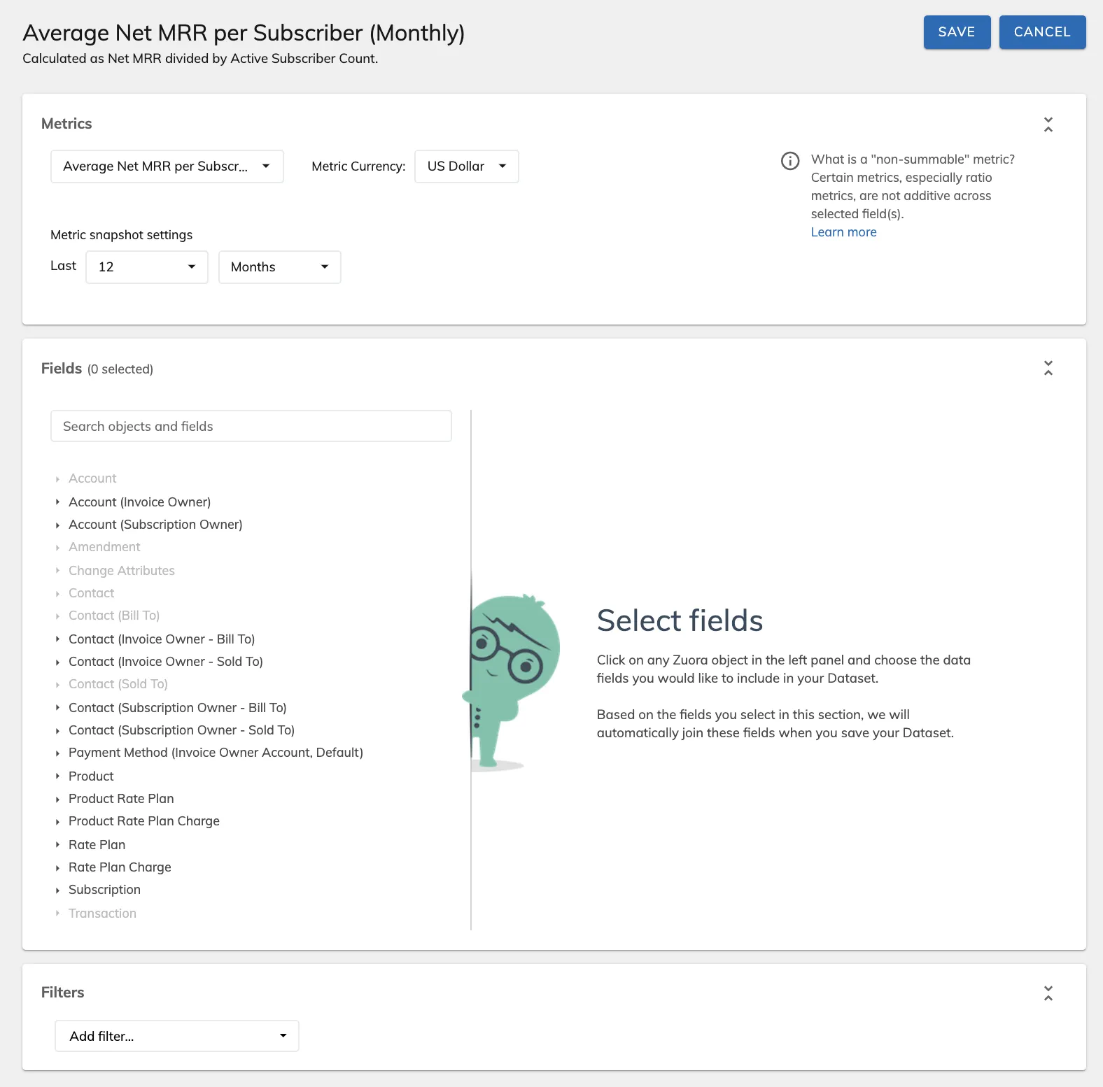dataset average net mrr per sub